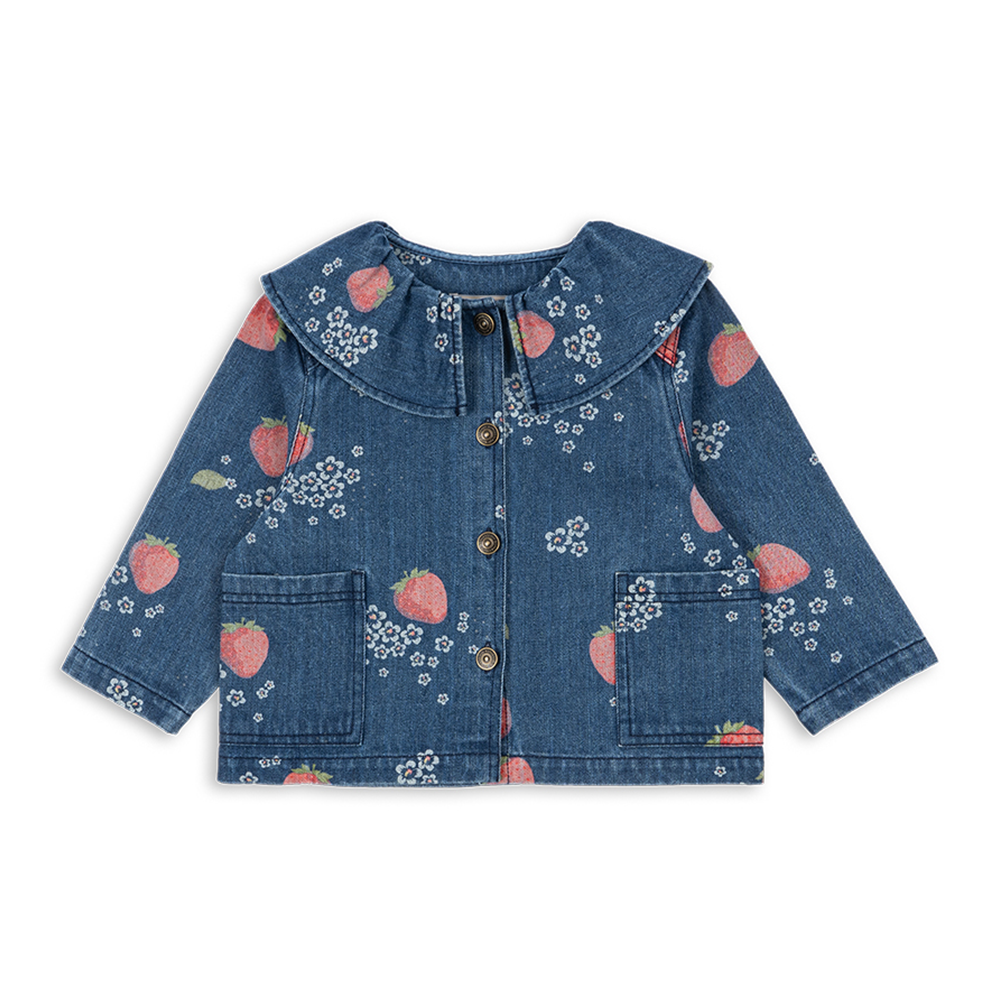 Konges Sløjd Jeansjacke mit Kragen 'Magot' Marmelade Sun - Online MY SNOWFLAKE