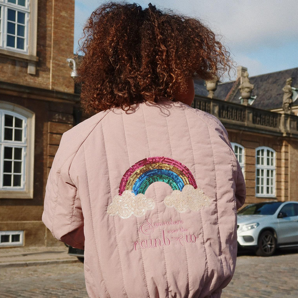Konges Sløjd Bomber-Jacke &#39;Juno Sequin&#39; Twilight Mauve