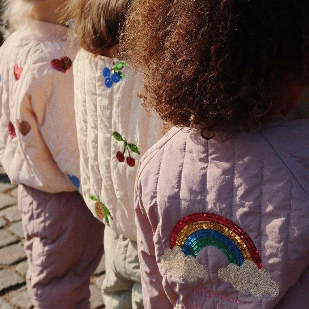 Konges Sløjd Bomber-Jacke &#39;Juno Sequin&#39; Twilight Mauve