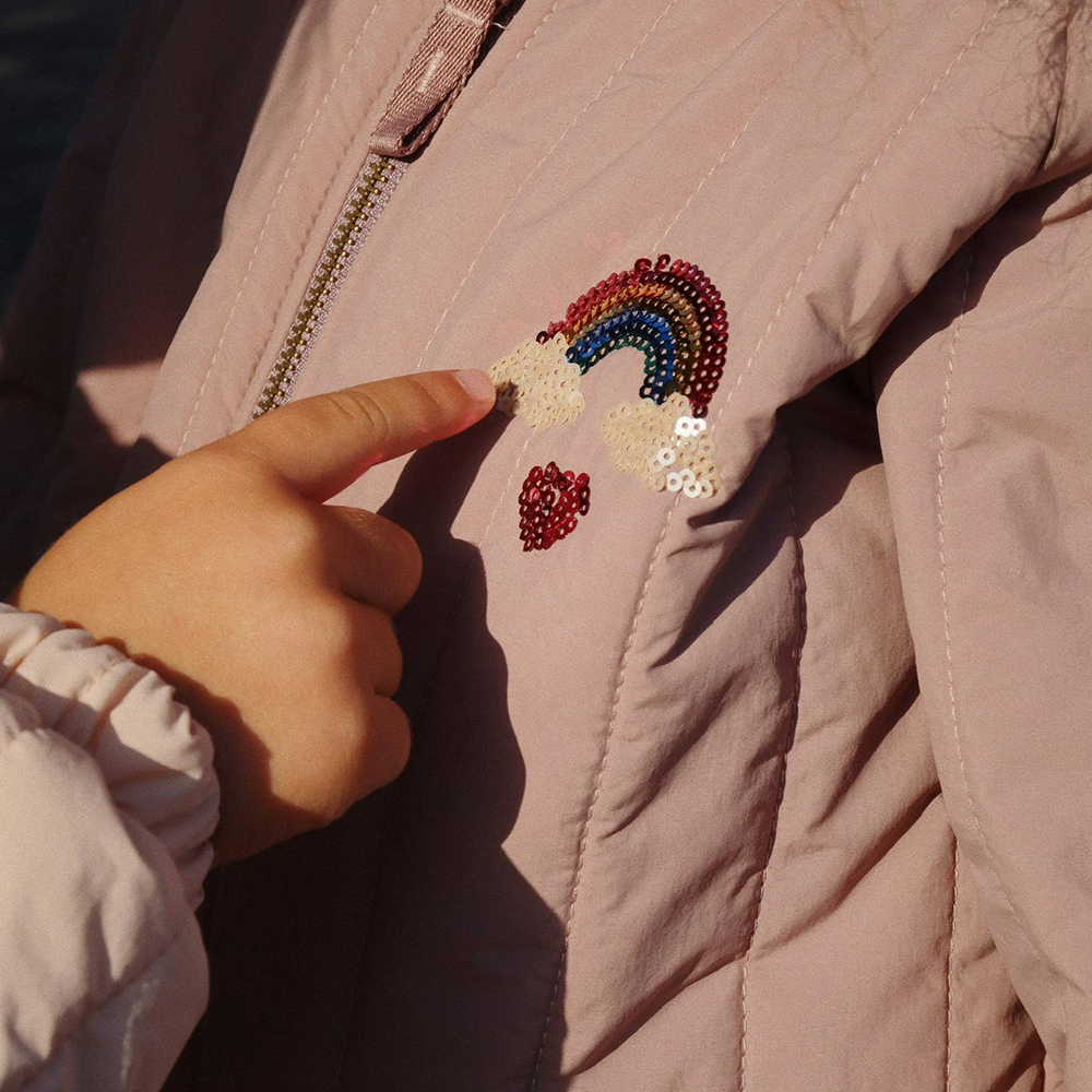 Konges Sløjd Bomber-Jacke &#39;Juno Sequin&#39; Twilight Mauve