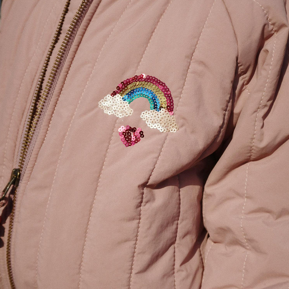 Konges Sløjd Bomber-Jacke &#39;Juno Sequin&#39; Twilight Mauve
