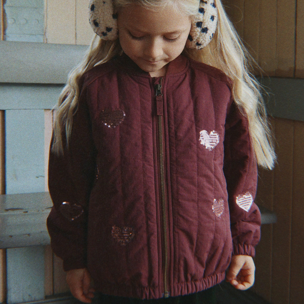 Konges Sløjd Bomber-Jacke 'Juno Sequin' Decadent Chocolate