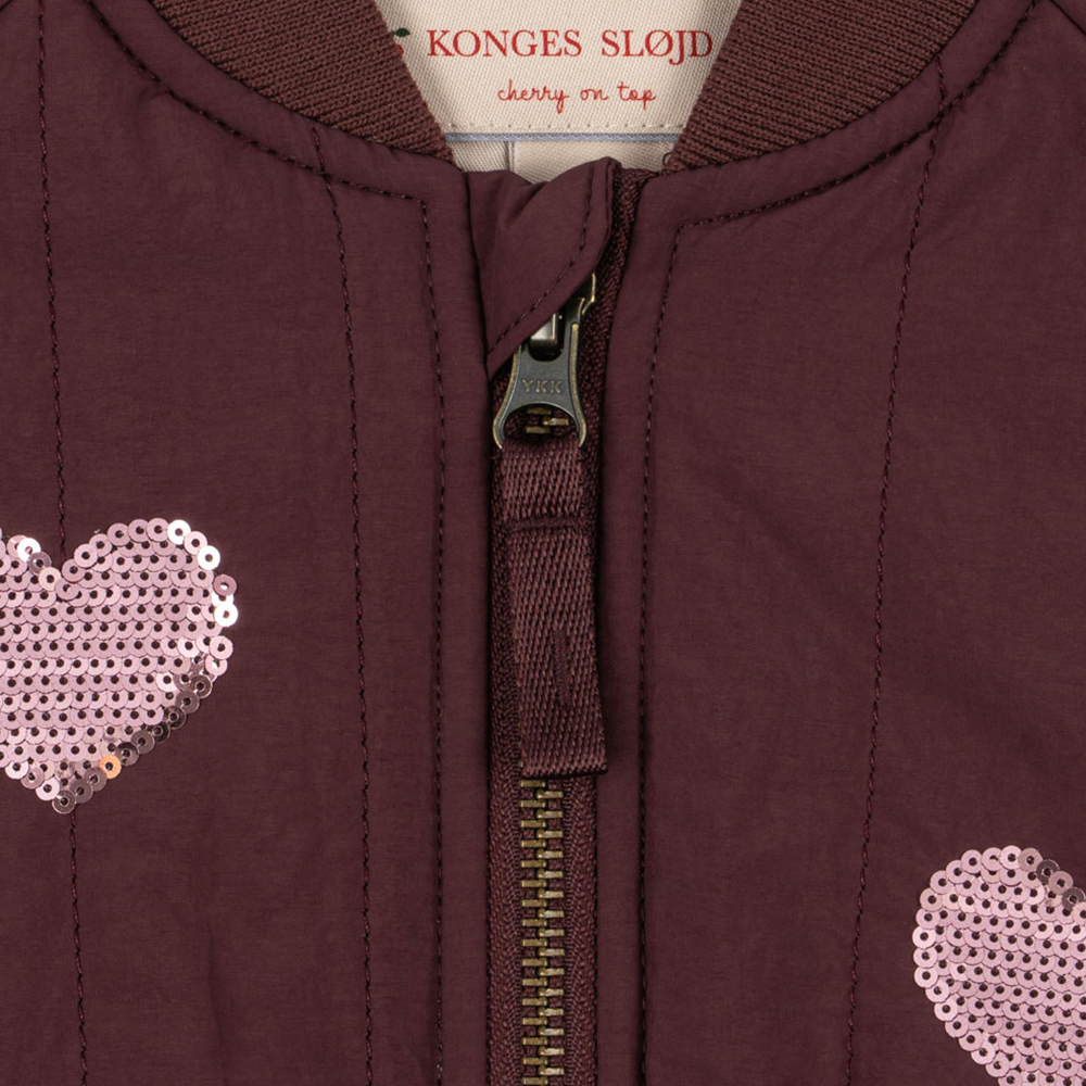 Konges Sløjd Bomber-Jacke 'Juno Sequin' Decadent Chocolate