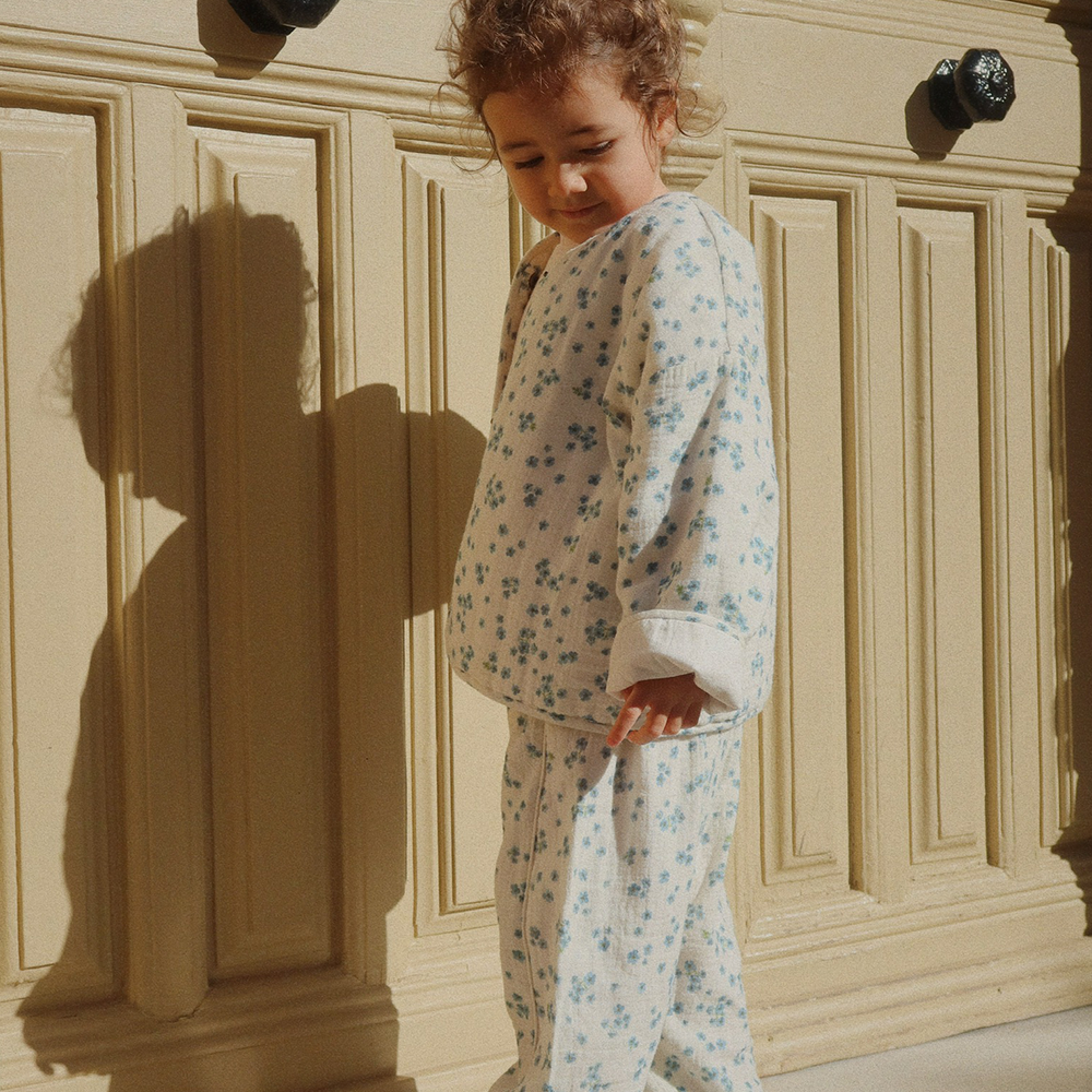 Konges Sløjd Veste en mousseline « RHW X KS » Mioblu Forget Me Not