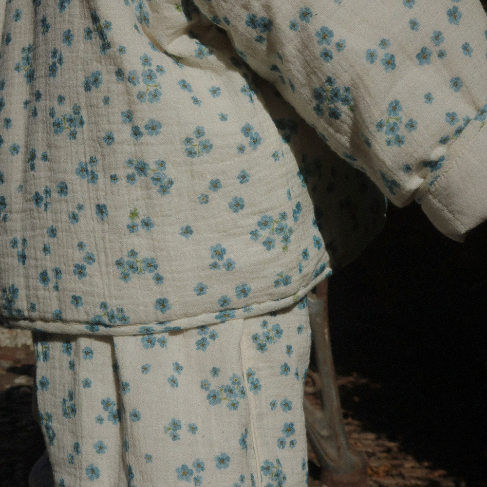Konges Sløjd Veste en mousseline « RHW X KS » Mioblu Forget Me Not