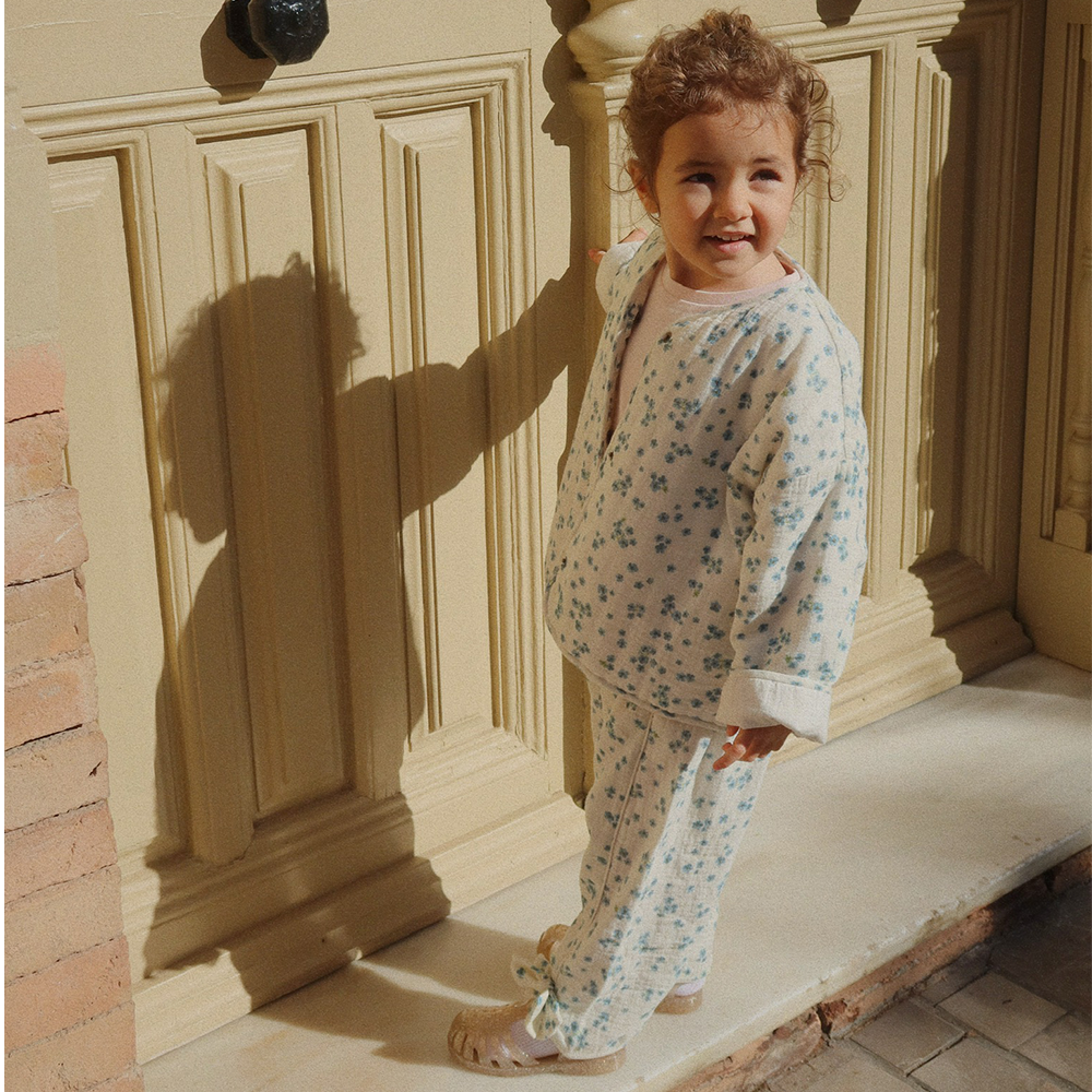 Konges Sløjd Veste en mousseline « RHW X KS » Mioblu Forget Me Not