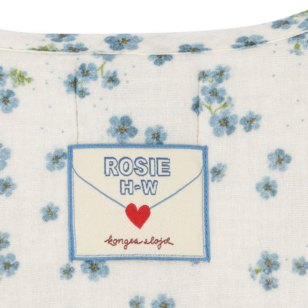 Konges Sløjd Veste en mousseline « RHW X KS » Mioblu Forget Me Not