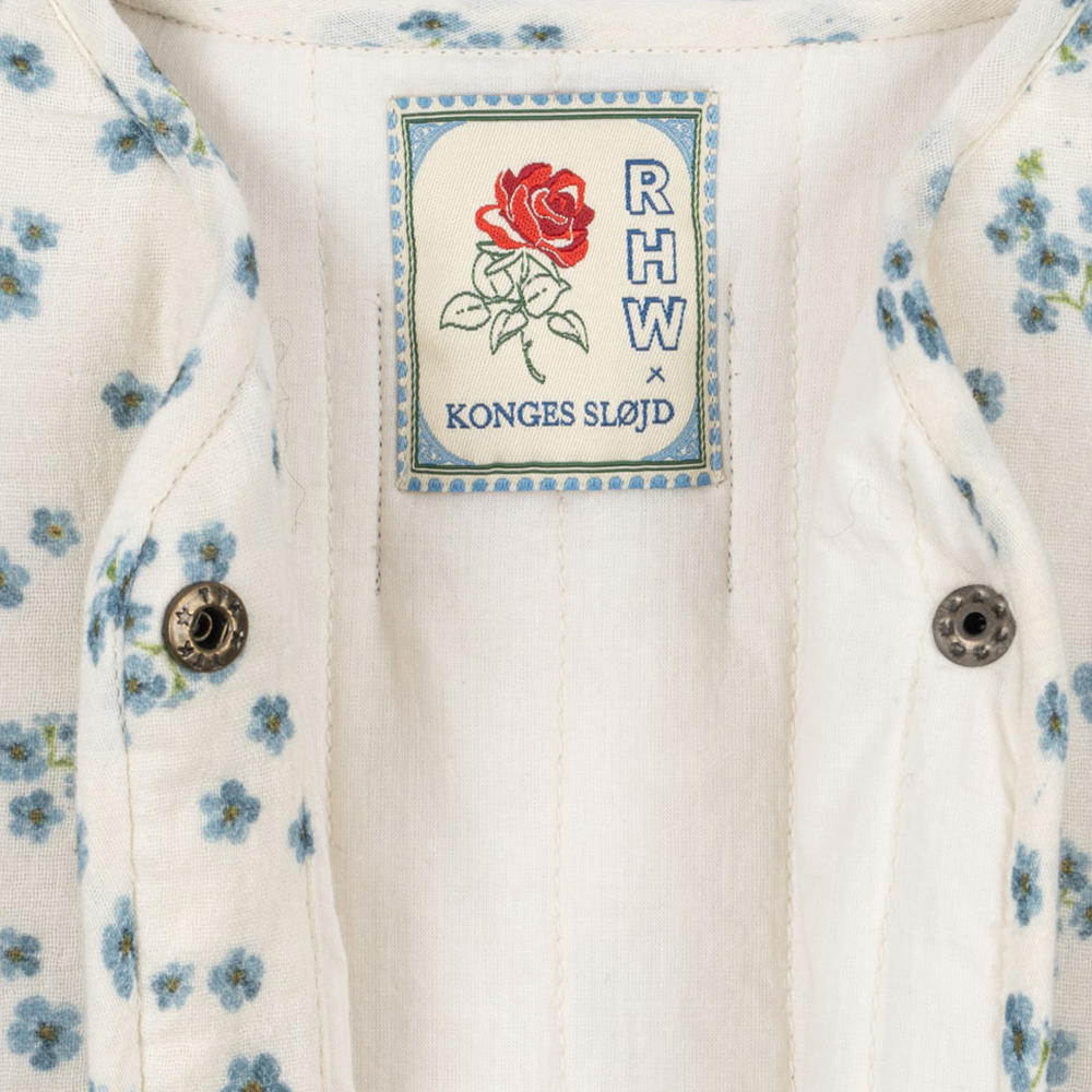 Konges Sløjd Veste en mousseline « RHW X KS » Mioblu Forget Me Not