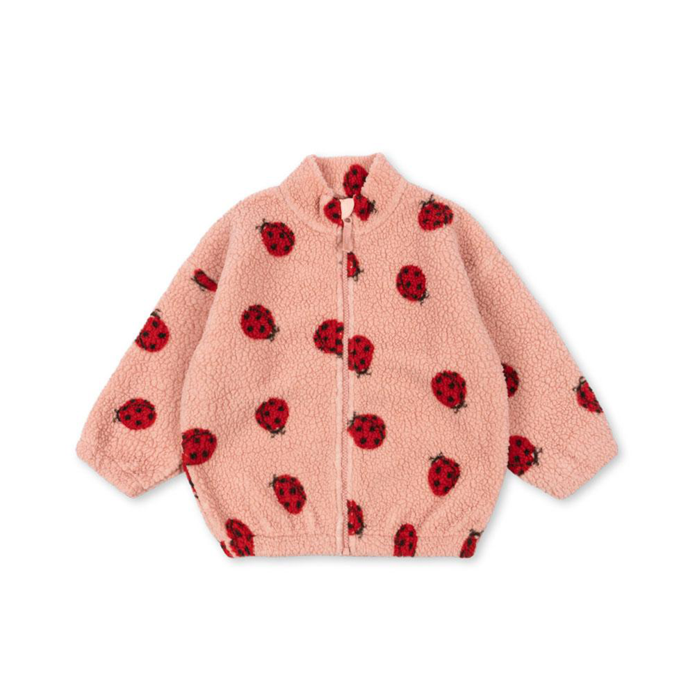Konges Sløjd  Teddy Jacke 'Jody' Ladybug Pink
