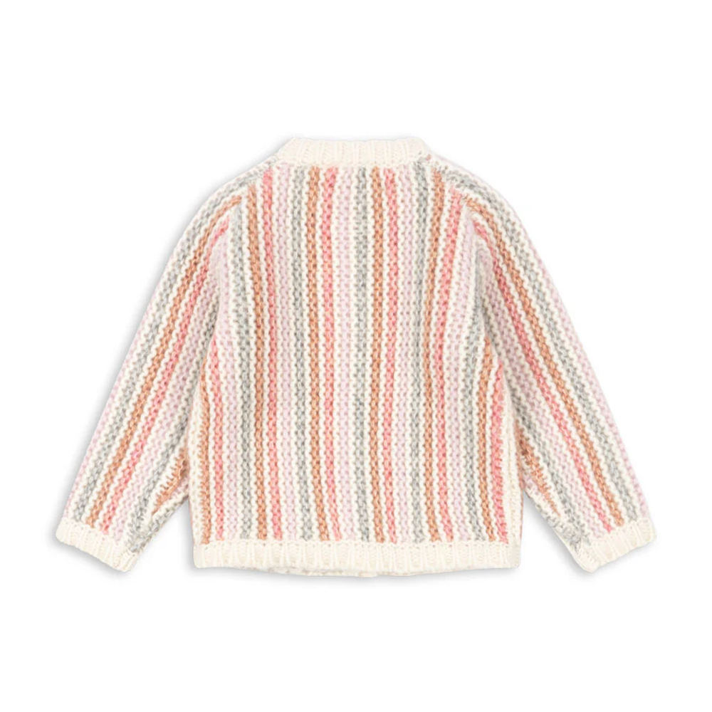 Konges Sløjd Strickcardigan 'Kiri' Rose Stripe - Online MY SNOWFLAKE