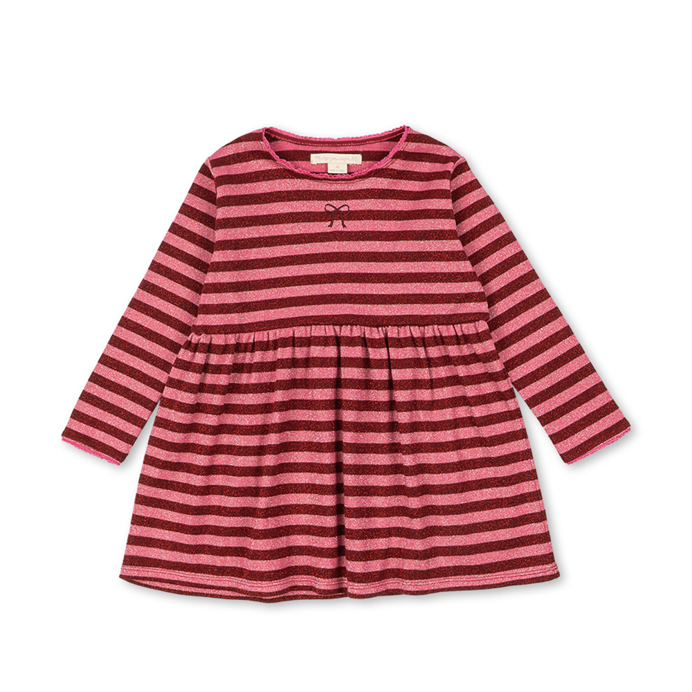 Konges Sløjd Langarm Kleid 'Roli' Pinky Stripe