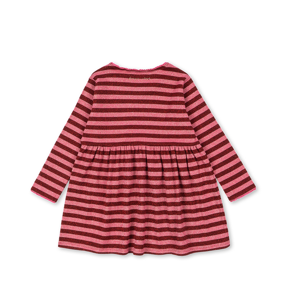Konges Sløjd Langarm Kleid 'Roli' Pinky Stripe