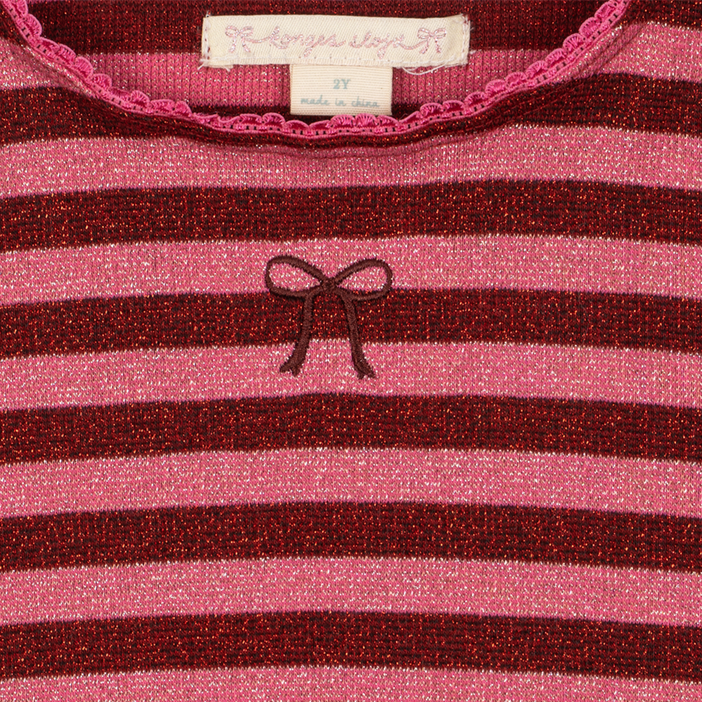 Konges Sløjd Langarm Kleid 'Roli' Pinky Stripe