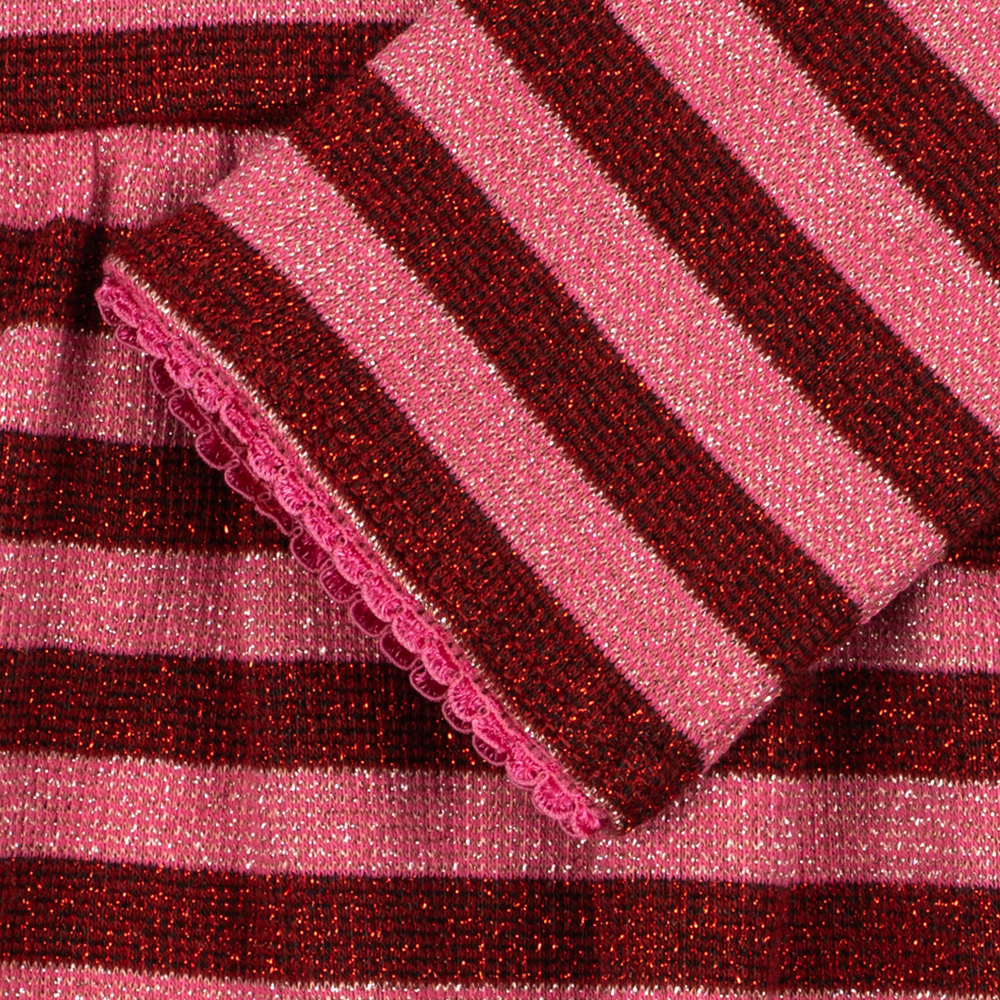 Konges Sløjd Langarm Kleid 'Roli' Pinky Stripe