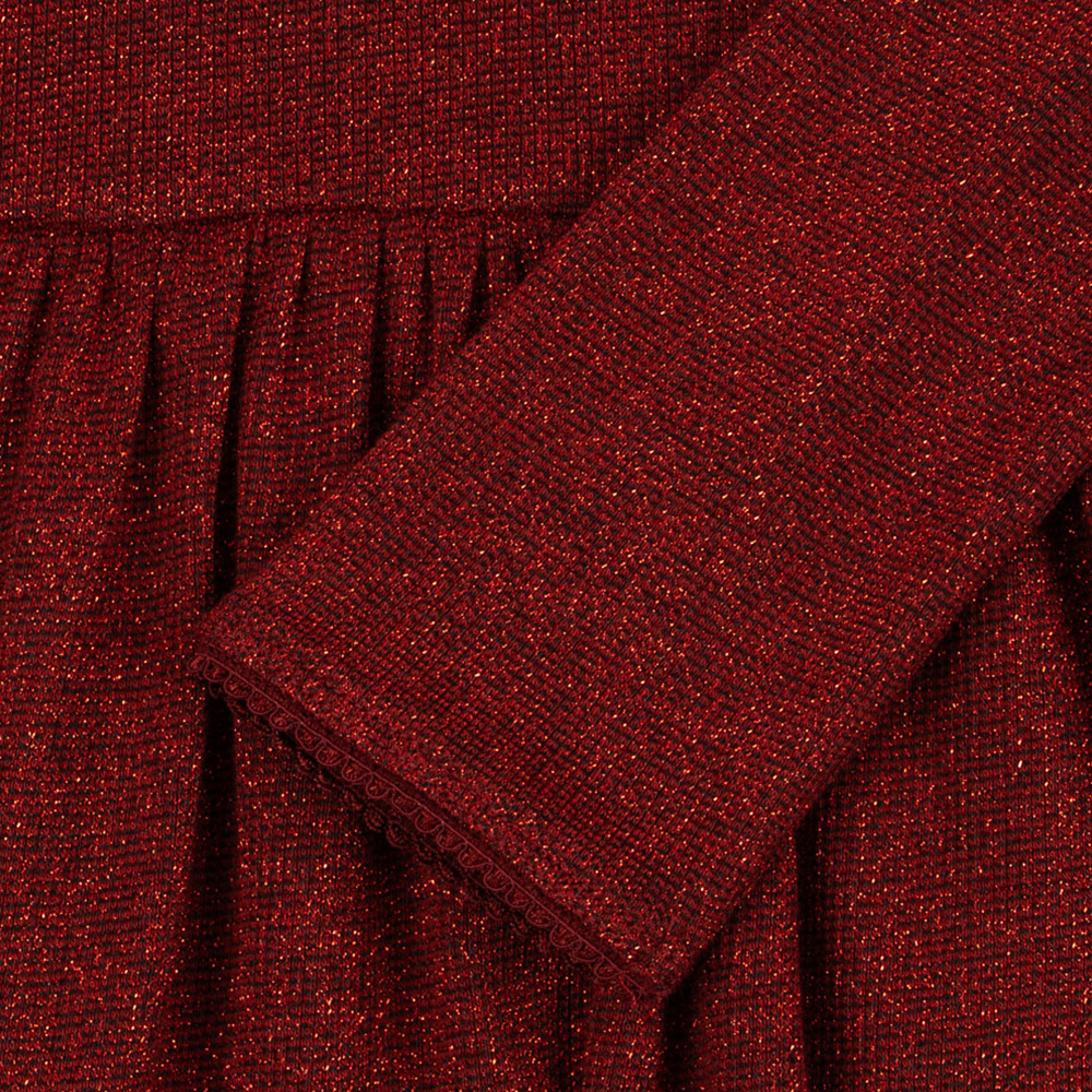 Konges Sløjd Langarm Kleid &#39;Roli&#39; Red Dahlia