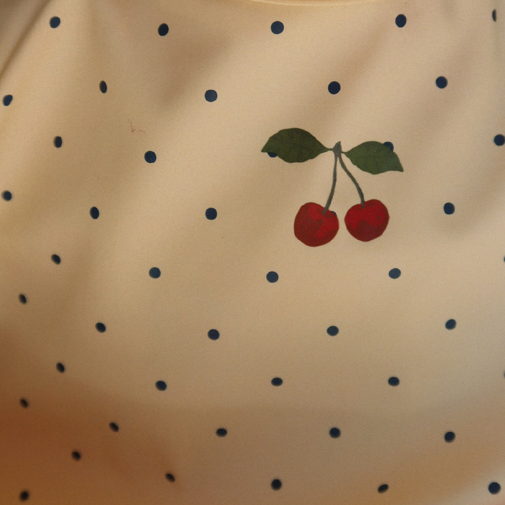 Konges Sløjd  Langarm Lätzchen 2er Set Navy Dot/Rain Washed