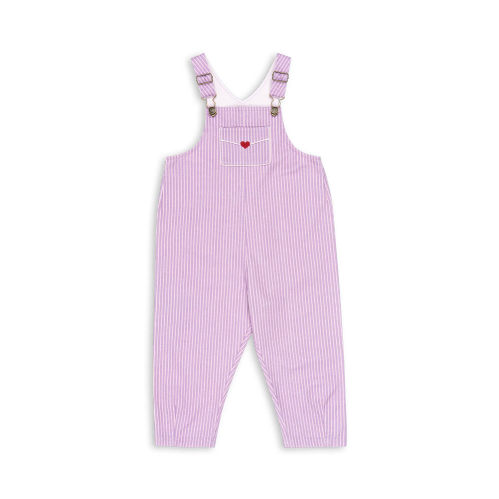 Konges Sløjd Latzhose &#39;RHW X KS&#39; Lettre Stripe Lupino