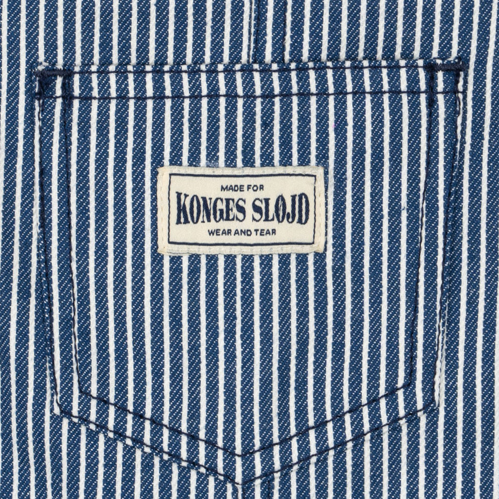 Konges Sløjd Body Twill Latzhose 'Luc' Blue Stripe - Online MY SNOWFLAKE