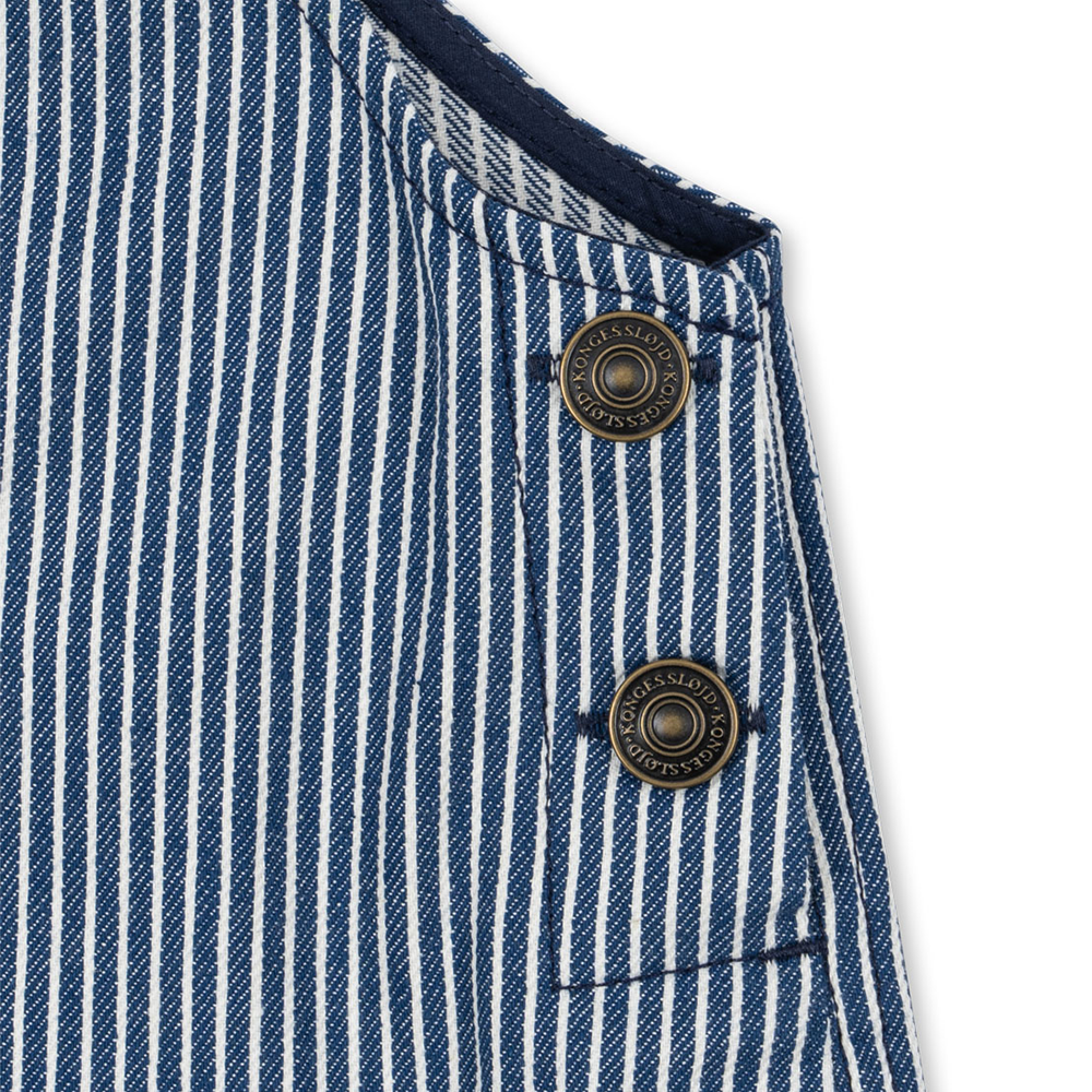Konges Sløjd Body Twill Latzhose 'Luc' Blue Stripe - Online MY SNOWFLAKE