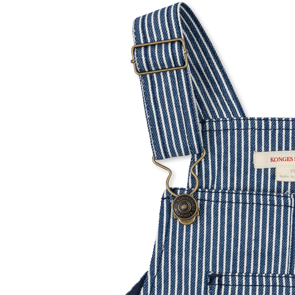 Konges Sløjd Body Twill Latzhose 'Luc' Blue Stripe - Online MY SNOWFLAKE