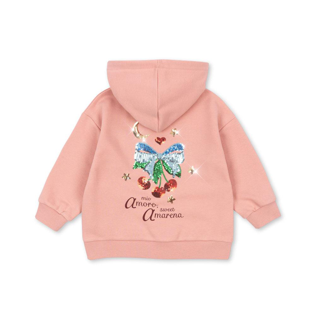 Konges Sløjd Sequin Sweater with Zipper 'Lou' Mellow Rose