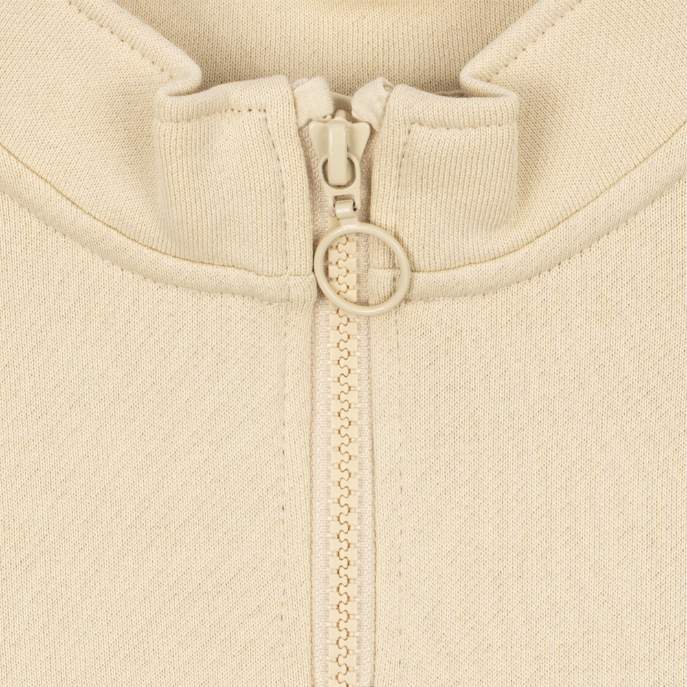 Konges Sløjd Zippered Sweatshirt 'Loupy' Tangerine Stripe
