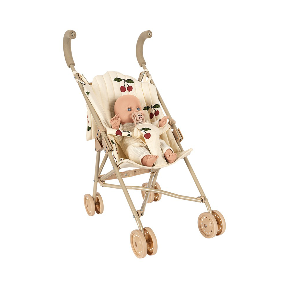 Konges Sløjd Puppen-Buggy mit Puppe 'Cherie' Ma Grande Cerise