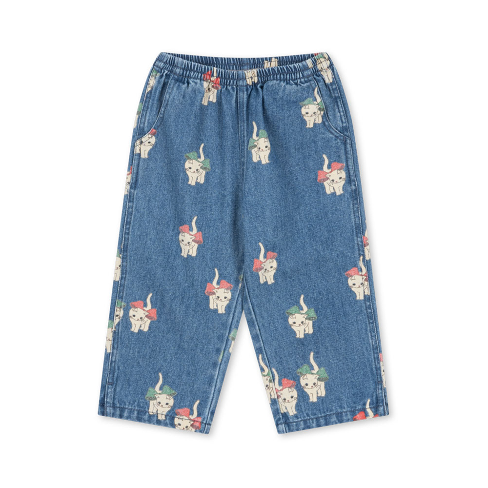 Konges Sløjd Jeans 'Magot' Bow Kitty Denim - Online MY SNOWFLAKE