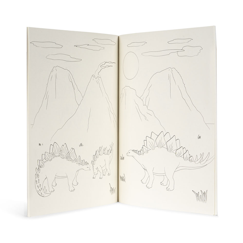 Konges Sløjd Mal- und Rätselbuch mit Buntstiften Dino