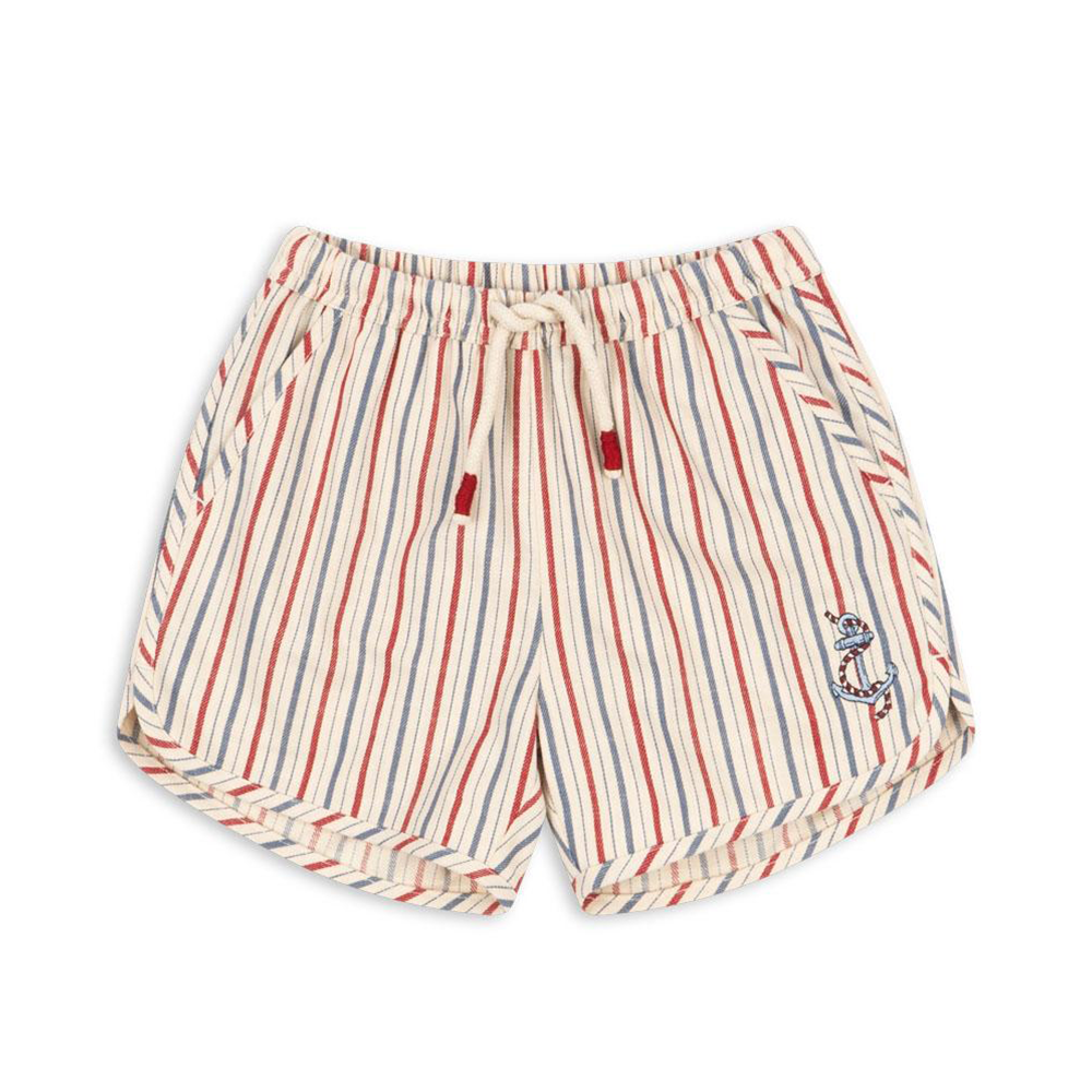 Konges Sløjd Shorts aus Baumwolle &#39;Marlon&#39; Antique Stripe