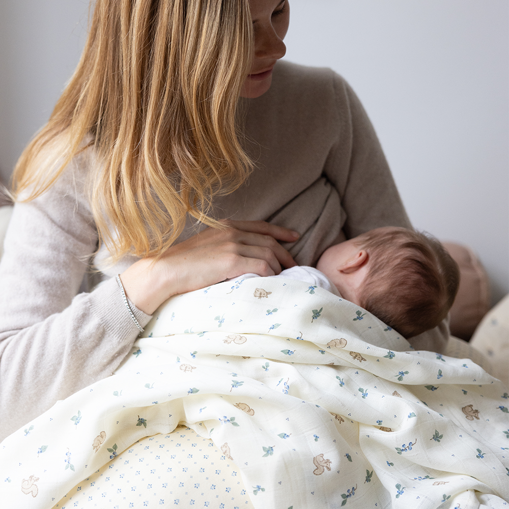 Cam Cam Copenhagen Mulltuch Swaddle Blueberries - Online MY SNOWFLAKE