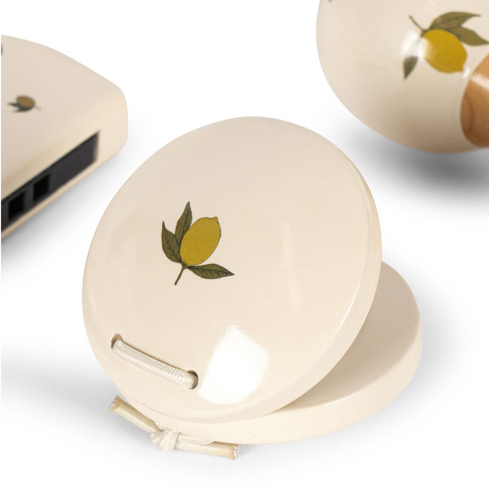Konges Sløjd Musikinstrumente-Set &#39;Petit&#39; Glossy Lemon