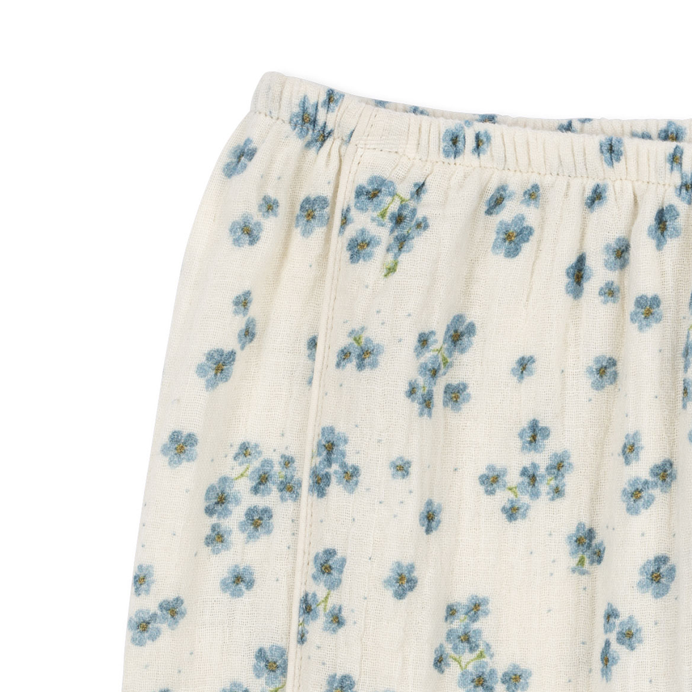 Konges Sløjd Musselin-Hose &#39;RHW X KS&#39; Mioblu Forget Me Not
