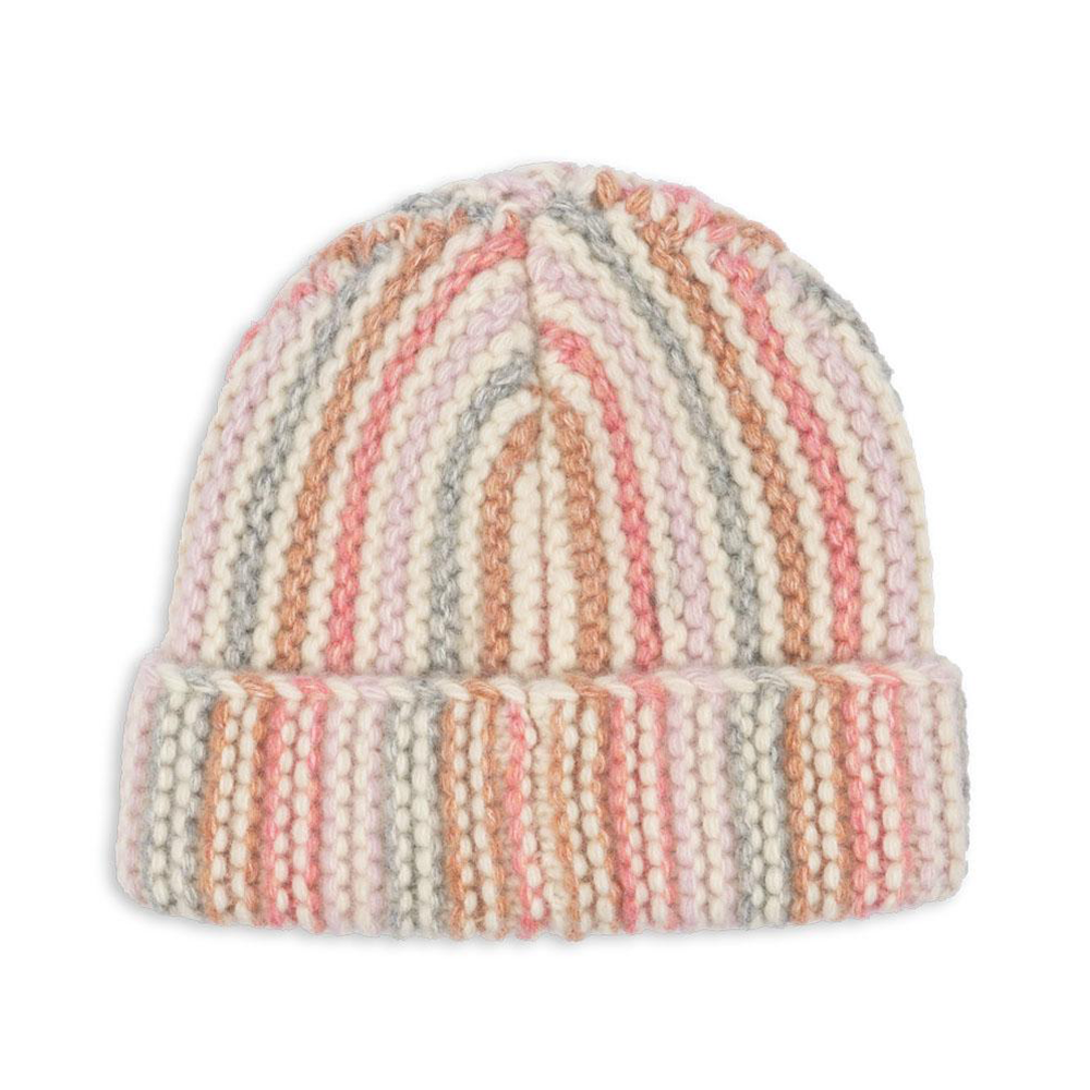 Konges Sløjd Beanie für Mamas &#39;Kiri Mommy&#39; Rose Stripe