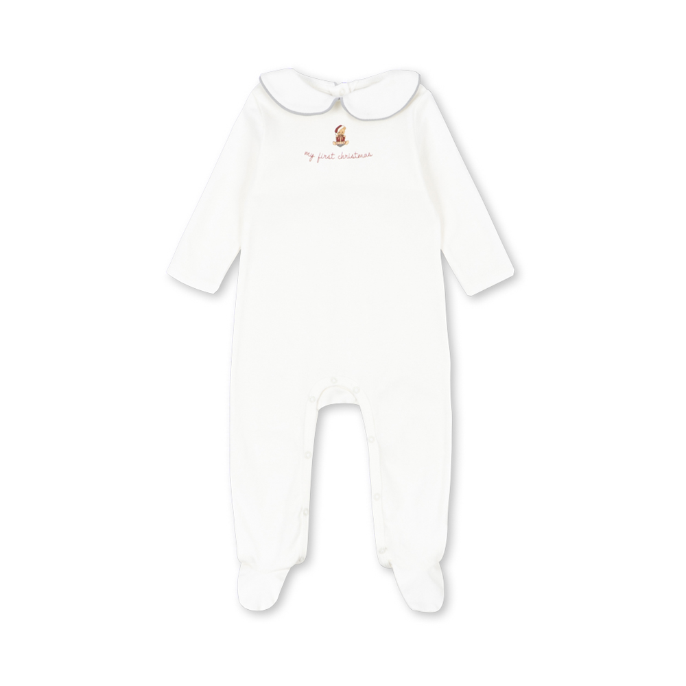 Konges Sløjd Newborn Strampler 'My First Christmas' Optic White