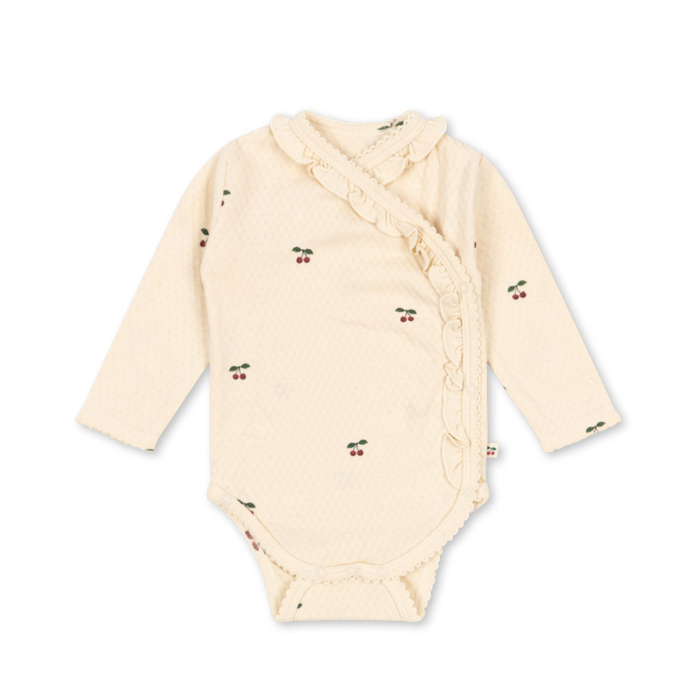 Konges Sløjd Newborn Wickelbody &#39;Sui&#39; Cherry