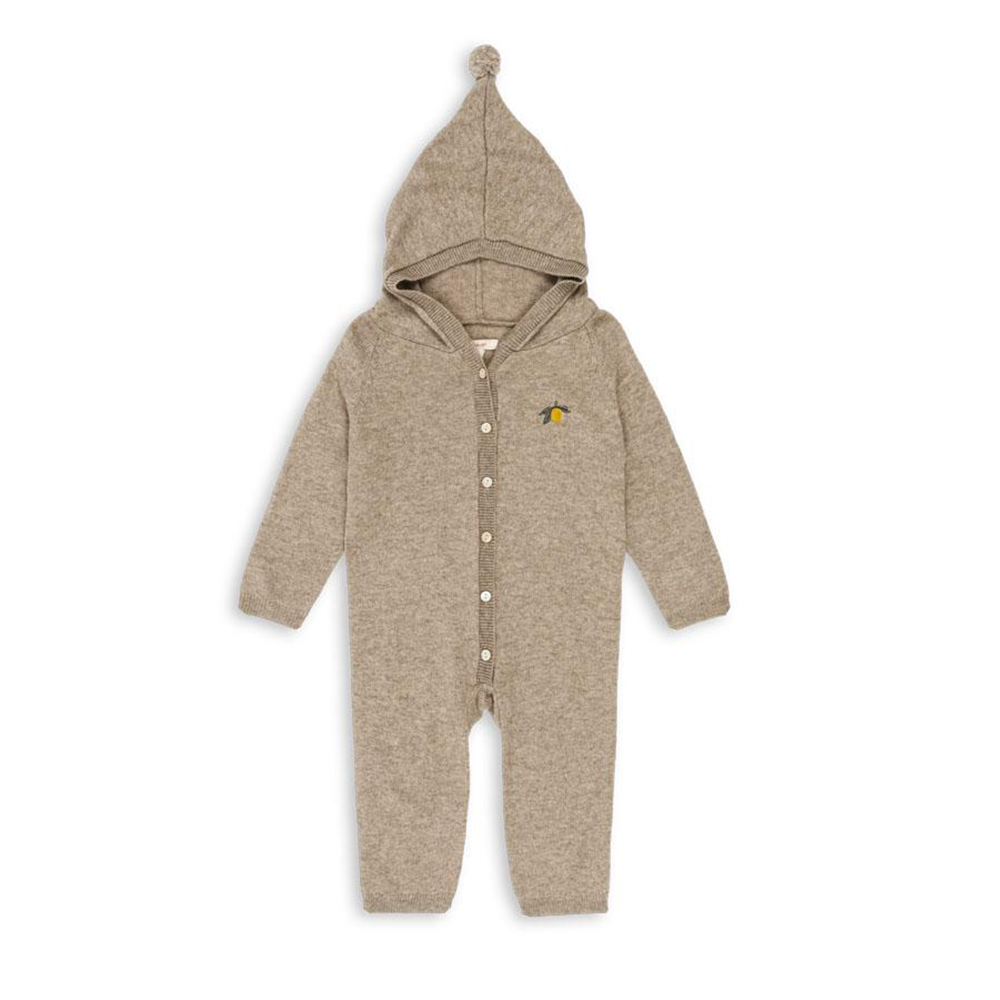 Konges Sløjd Onesie 'Mattou' Light Brown