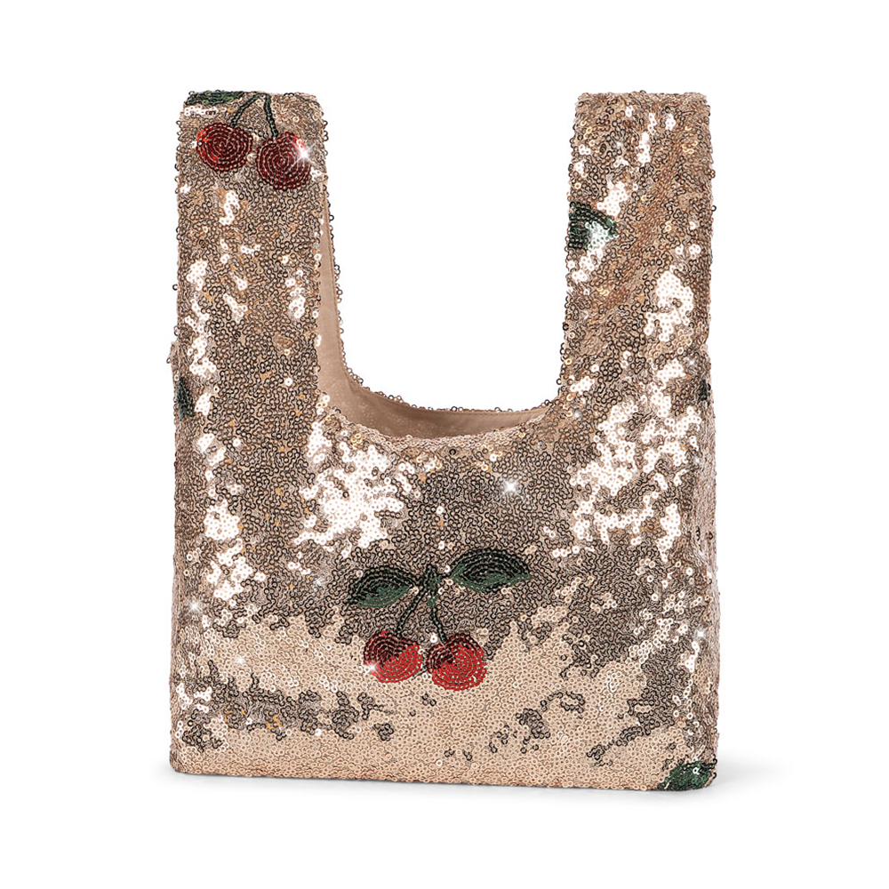 Konges Sløjd Sequin Tote Bag 'Starla' Ma Grande Cerise Blush
