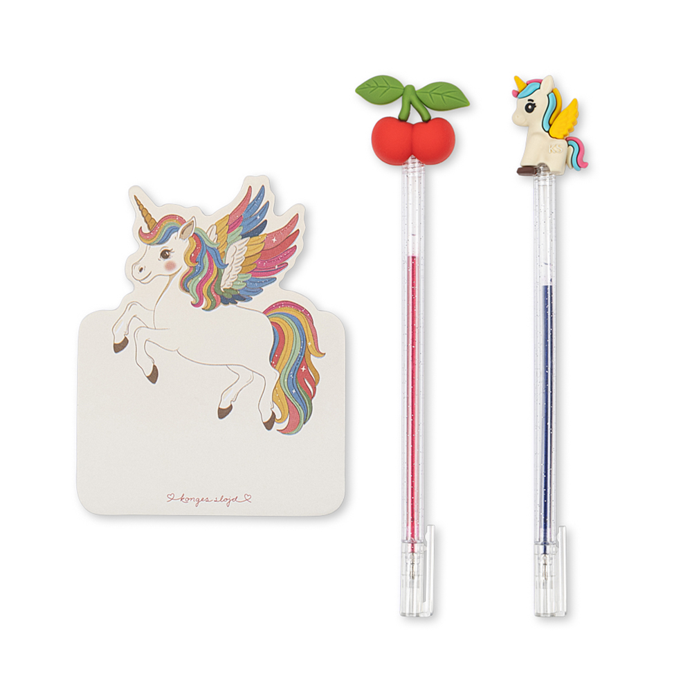 Konges Sløjd Stifte mit Notizblock 'Pencil Friends' Cherry