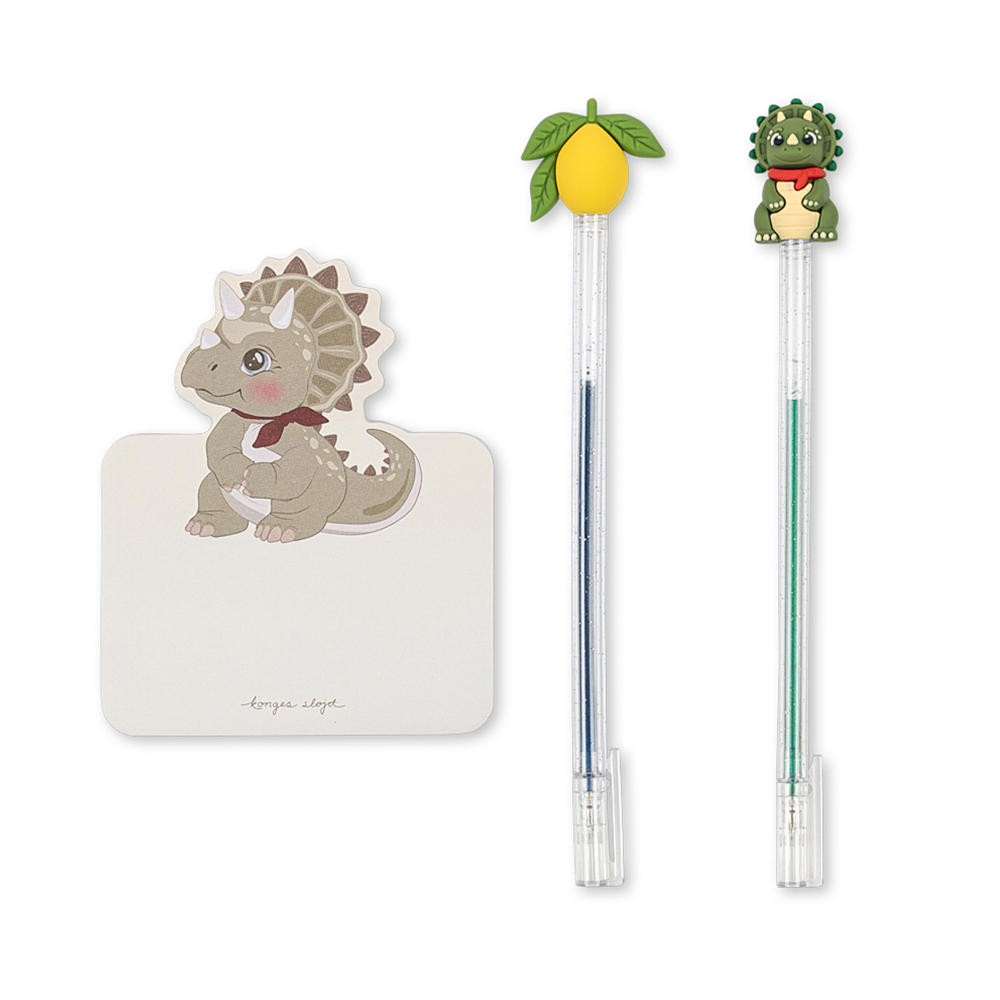 Konges Sløjd Stifte mit Notizblock 'Pencil Friends' Lemon