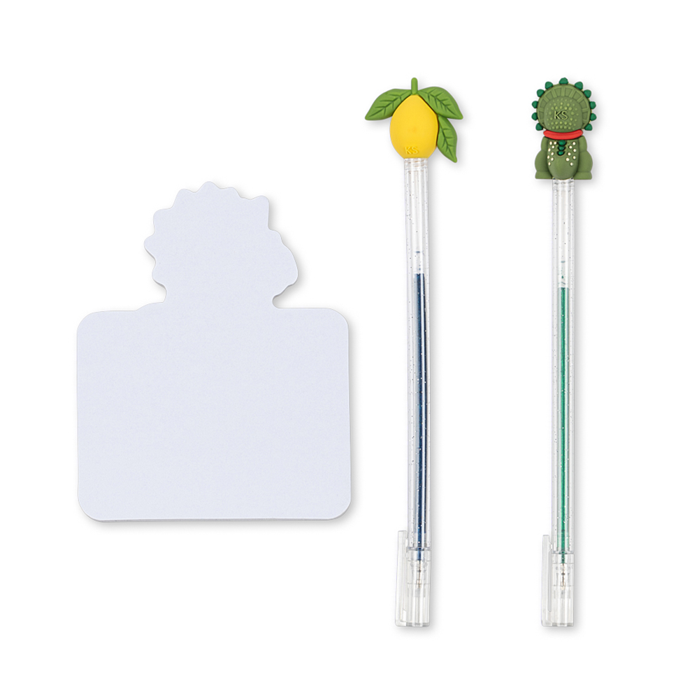 Konges Sløjd Stifte mit Notizblock 'Pencil Friends' Lemon