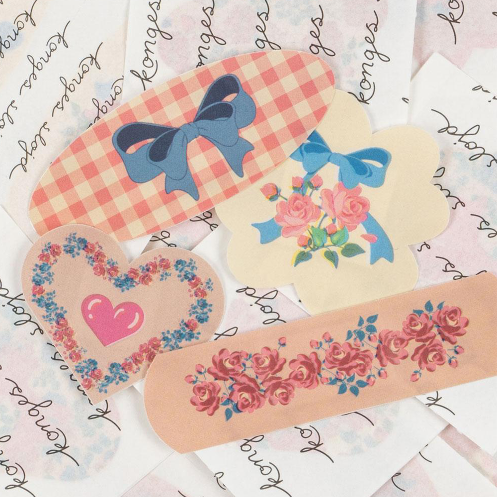 Konges Sløjd Pflaster 'Kiss and Comfort' Pink Mix - Online MY SNOWFLAKE