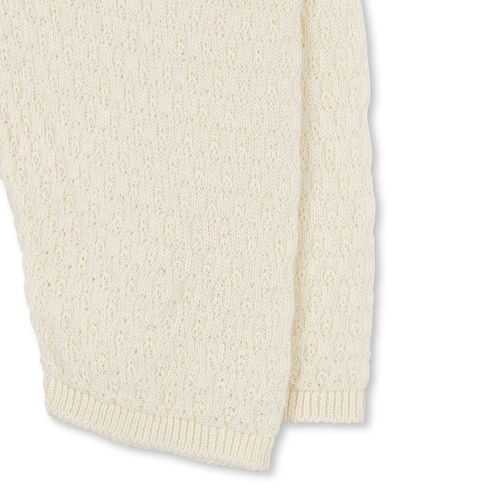 Fanga Fontana Pointelle-Leggings &#39;Venti&#39; Antique White