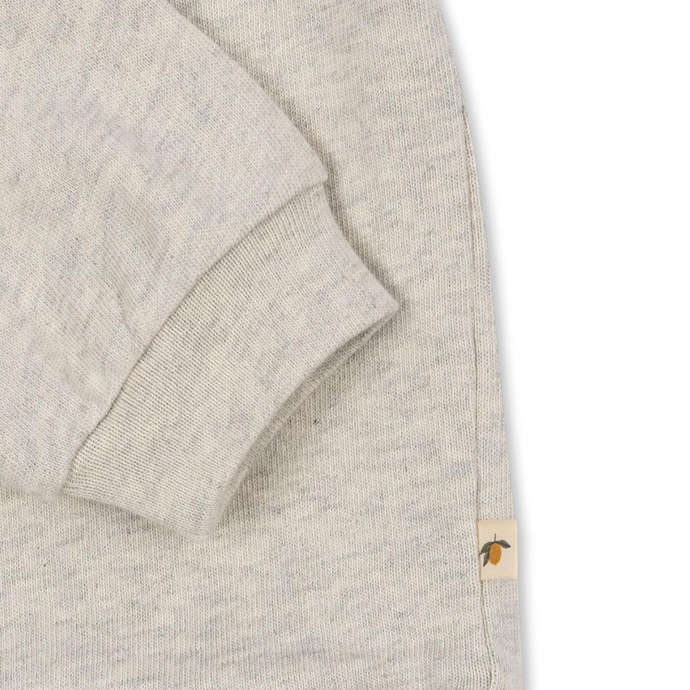 Konges Sløj Polo Sweatshirt &#39;Spotty&#39; Off White Melange