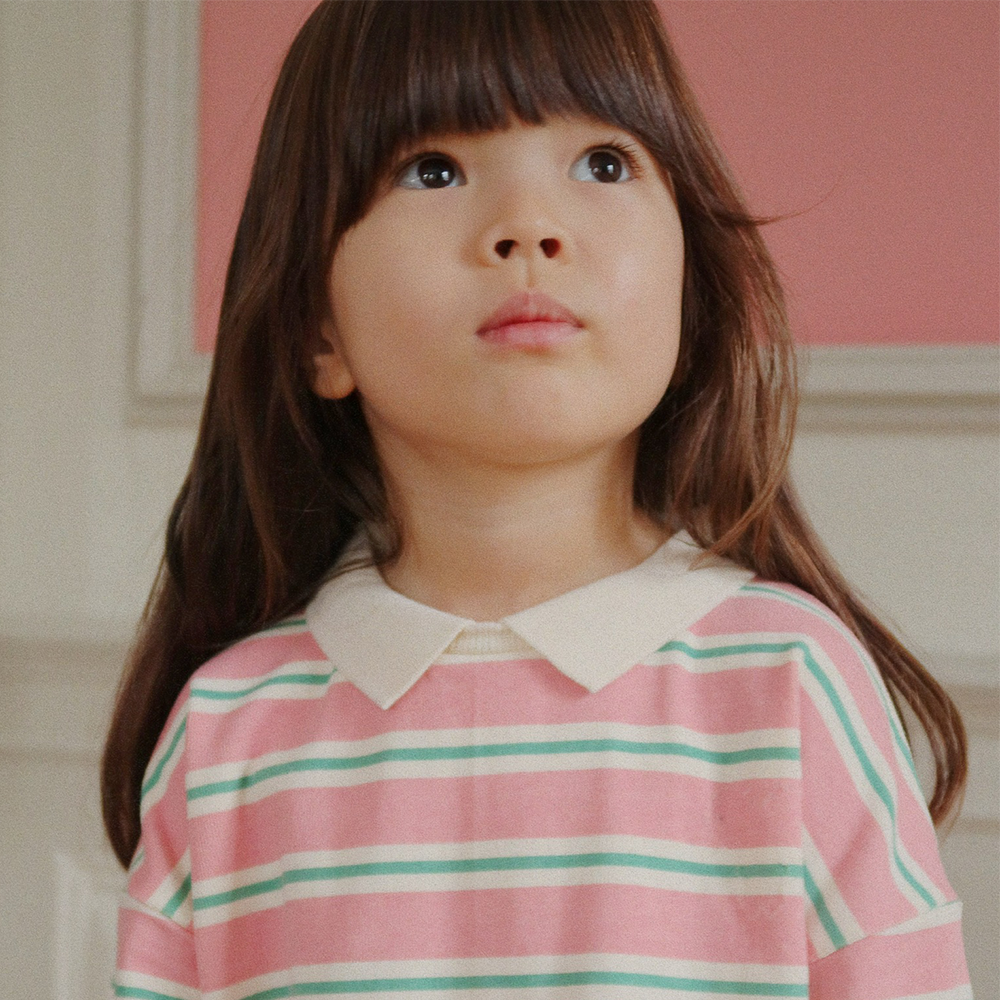 Konges Sløjd Polo Sweatshirt &#39;Spotty&#39; Blush Bound Stripe