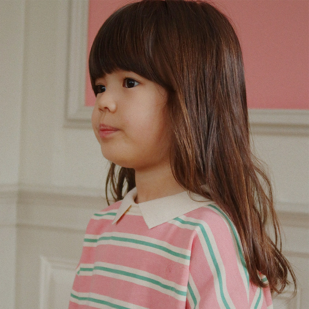 Konges Sløjd Polo Sweatshirt &#39;Spotty&#39; Blush Bound Stripe