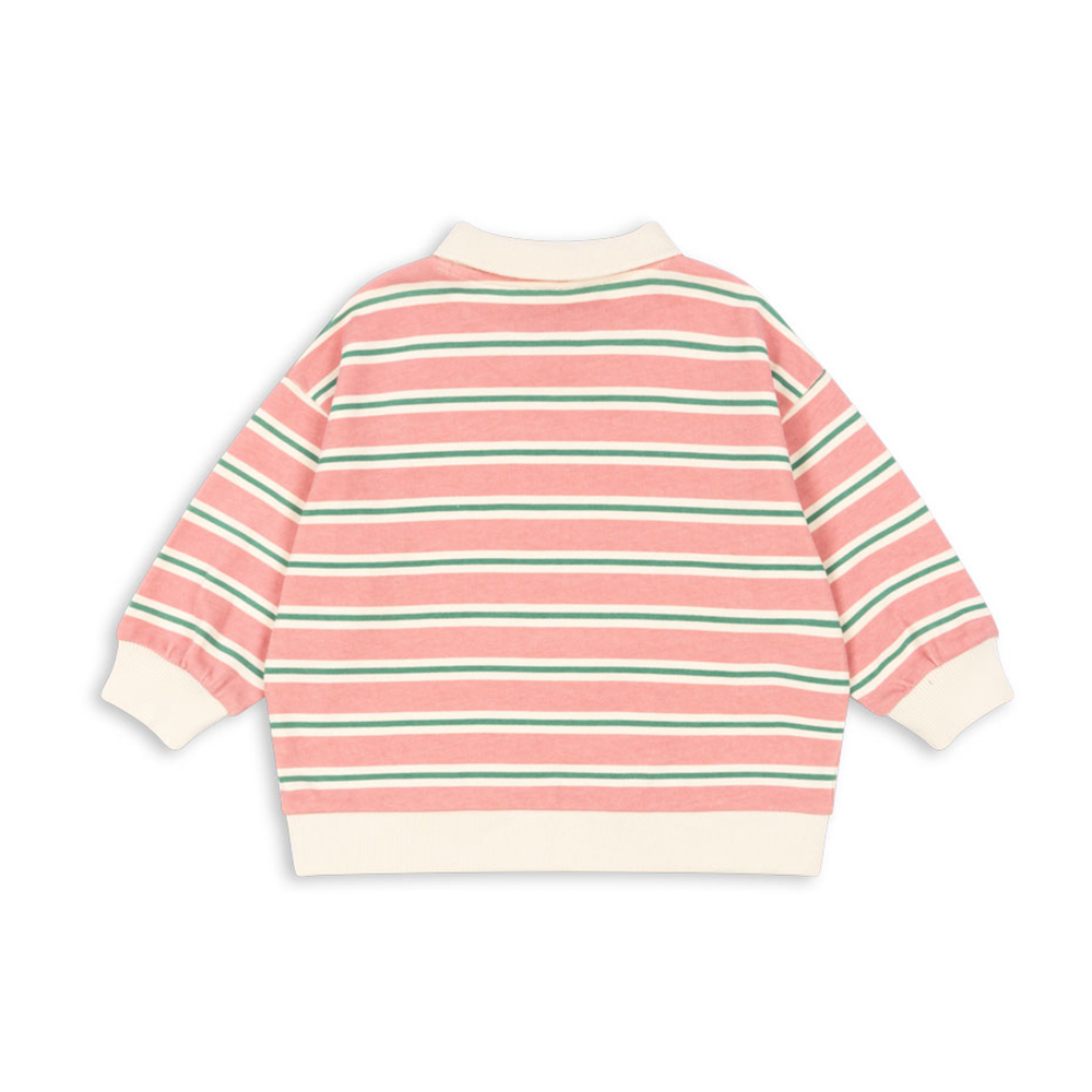 Konges Sløjd Polo Sweatshirt &#39;Spotty&#39; Blush Bound Stripe