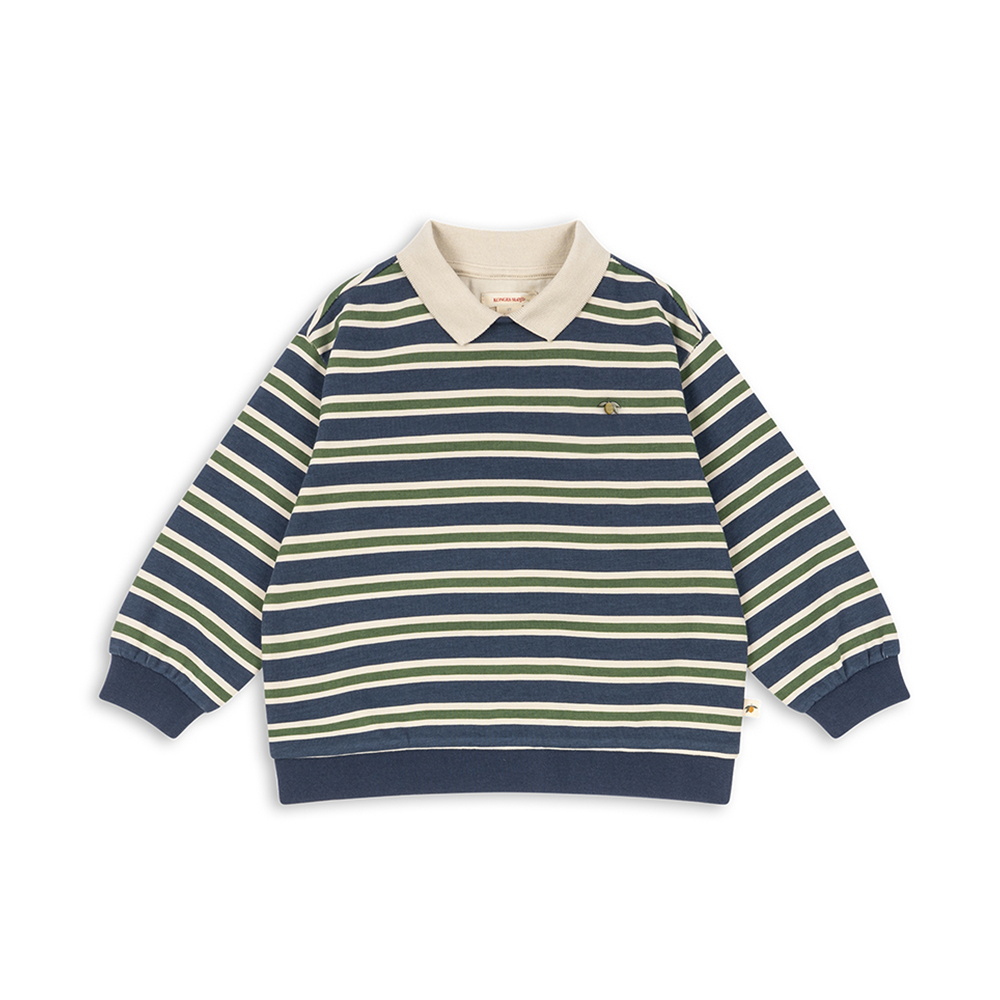 Konges Sløjd Polo Sweatshirt &#39;Spotty&#39; Spellbound Strip