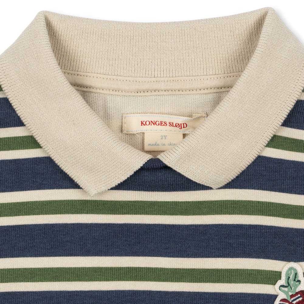 Konges Sløjd Polo Sweatshirt &#39;Spotty&#39; Spellbound Strip