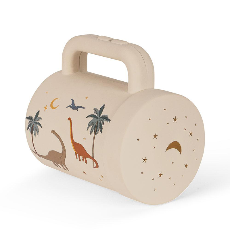 Projektor-Taschenlampe für Kinder mit Dinomotiven von Konges Slojd. 